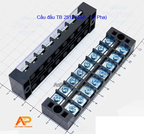 Cầu đấu TB 2512 (25A - 12 Pha)