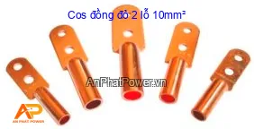 Cos đồng đỏ 2 lỗ 10mm²