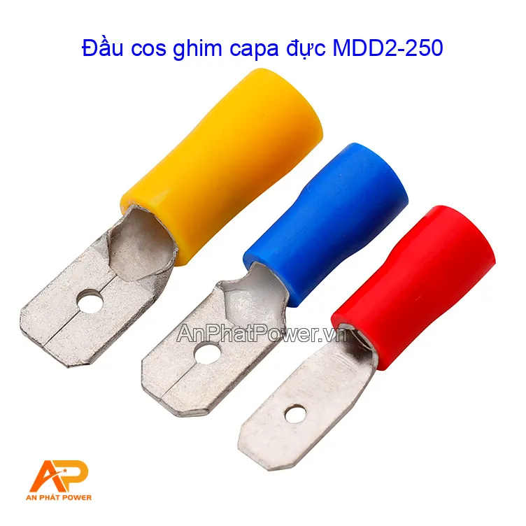 Đầu cos ghim capa đực MDD2-250