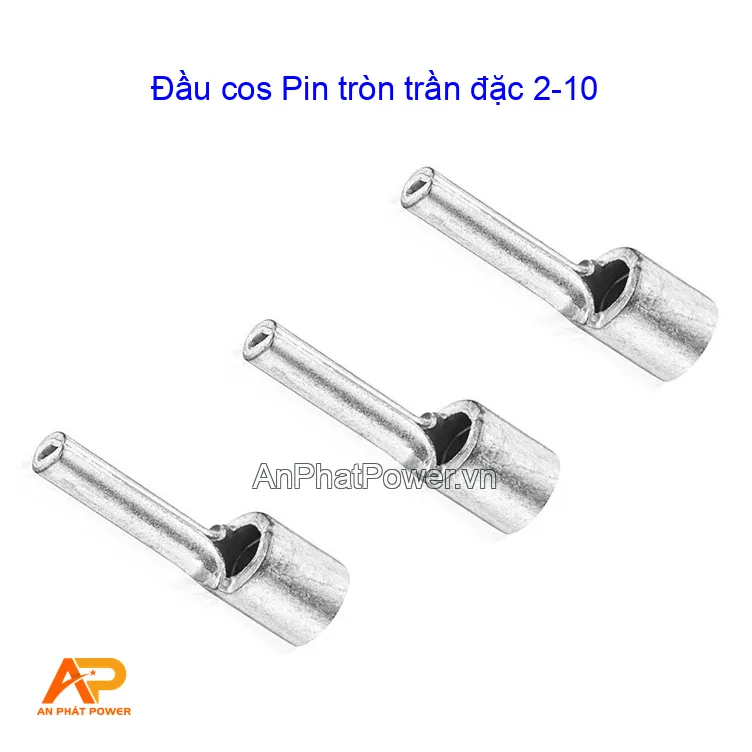 Đầu cos Pin tròn trần đặc 2-10