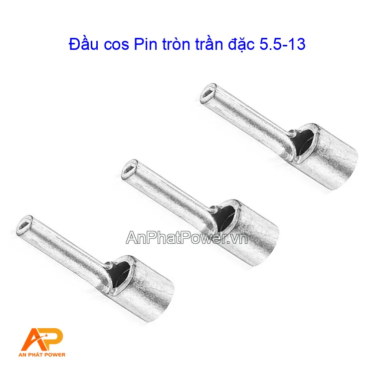 Đầu cos Pin tròn trần đặc 5.5-13