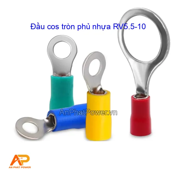 Đầu cos tròn phủ nhựa RV5.5-10