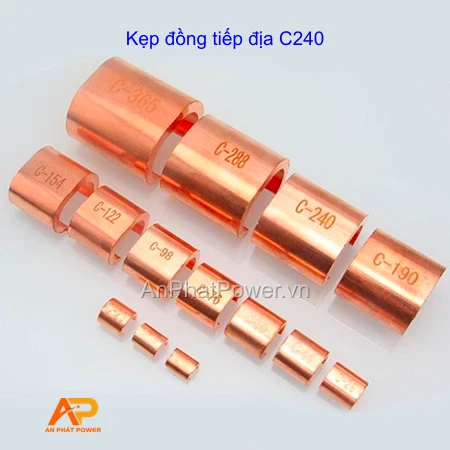 Kẹp đồng tiếp địa C240