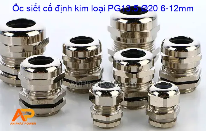 Ốc siết cố định kim loại PG13.5 Ø20 6-12mm