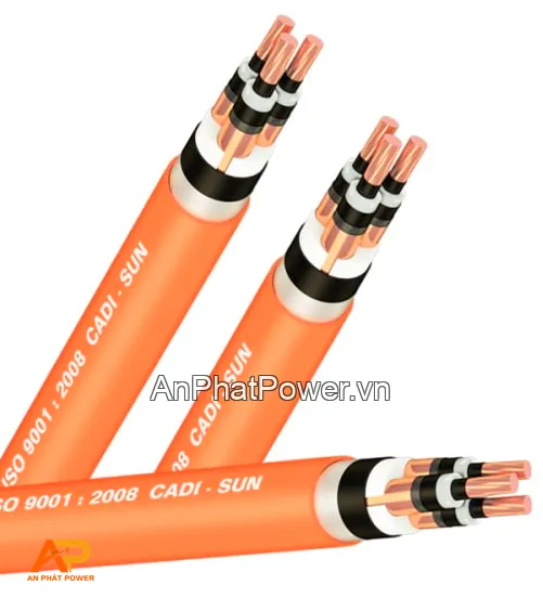 Cáp trung thế 3x300mm2 36kV Cadisun, Cu/XLPE/PVC/DSTA/PVC, giáp băng thép Chính hãng