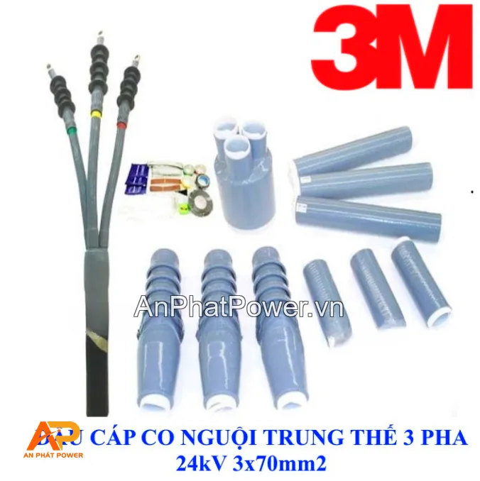 Đầu Cáp Co Nguội 3 Pha 3M 24kV 3x70mm2 Chính hãng