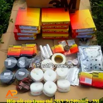 Hộp Nối Cáp Trung Thế 3M 24kV Đổ Keo Resin 3x240mm2 Chính hãng