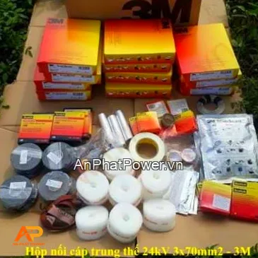 Hộp Nối Cáp Trung Thế 3M Đổ Keo Resin 3x70mm2 Chính hãng